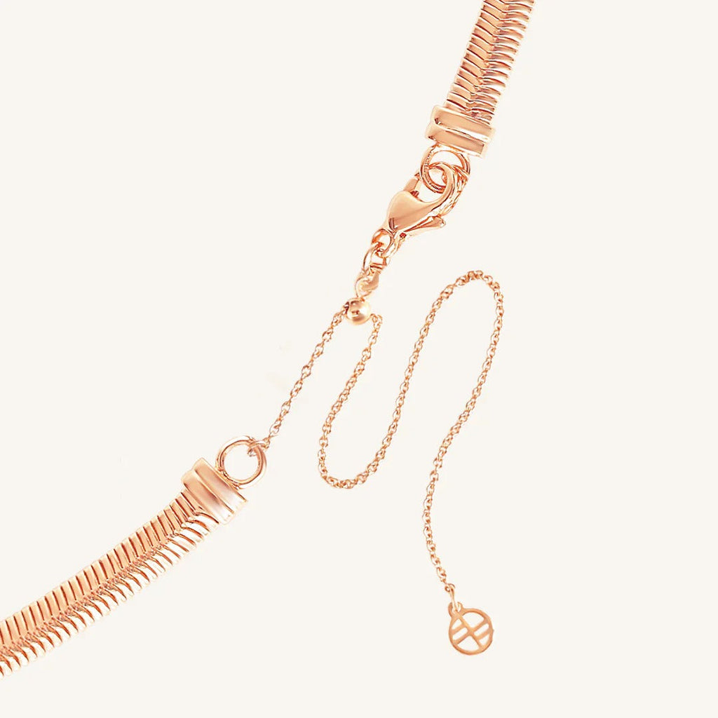 Maeve 6mm wide Snake Chain Necklace 45+5cm