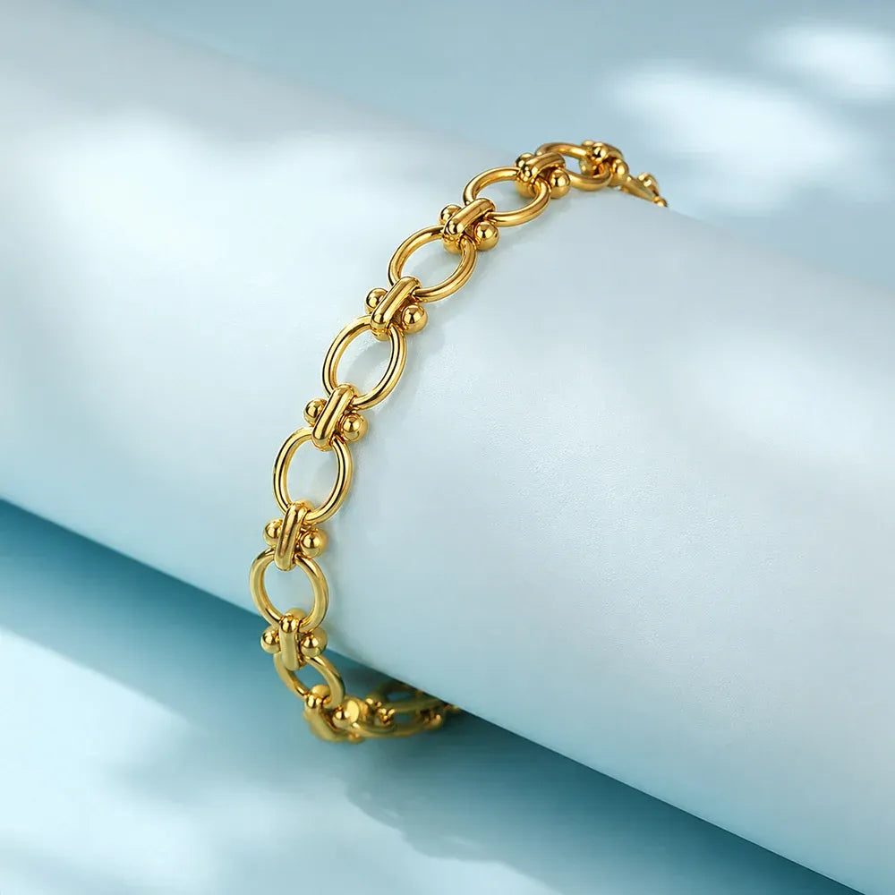Emberly Anchor Chain Bracelet | Waterproof 18k Gold