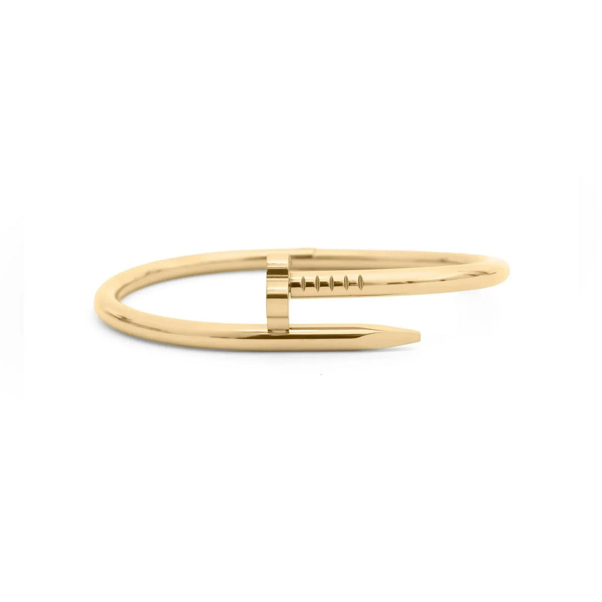 Nova Clover Nail Hinged Bangle Bracelet | Waterproof 18k Gold