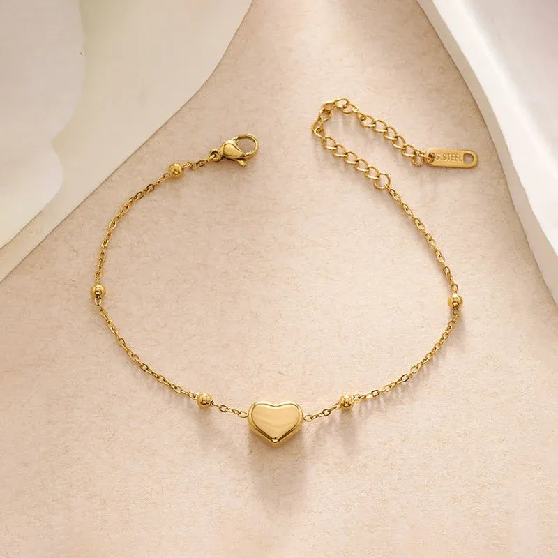 Brea Heart Bracelet | Waterproof 18k Gold