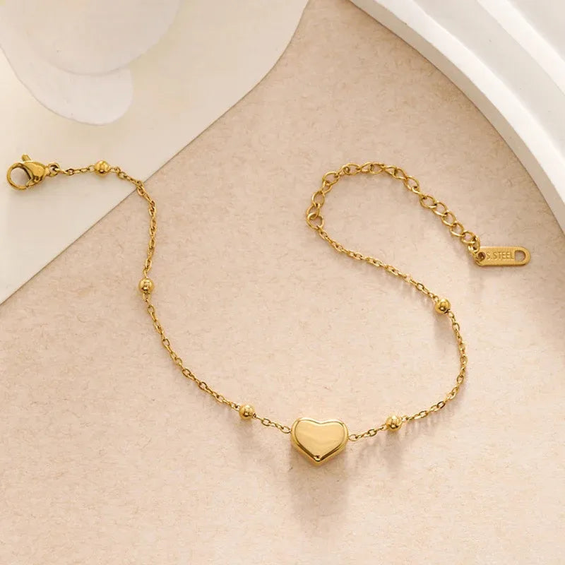 Brea Heart Bracelet | Waterproof 18k Gold