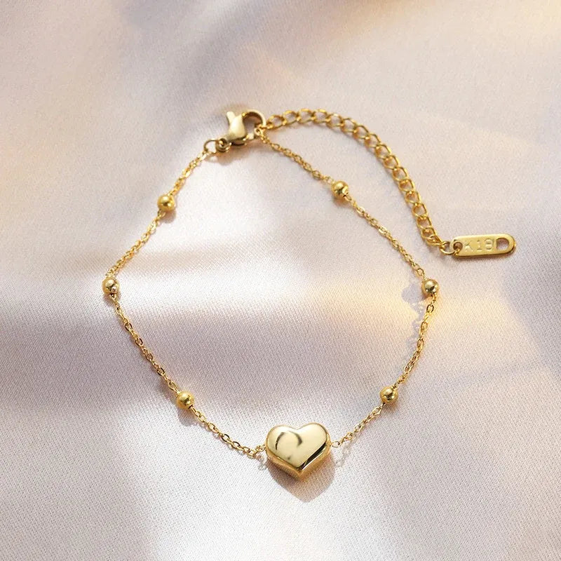 Brea Heart Bracelet | Waterproof 18k Gold
