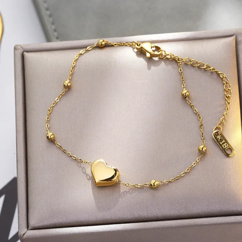 Brea Heart Bracelet | Waterproof 18k Gold