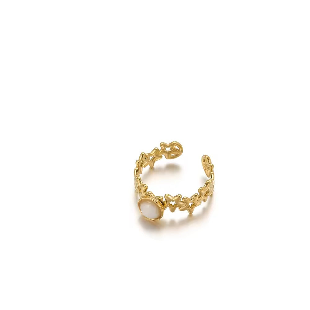 Ryan White Opal Resizable Ring | Waterproof 18K Gold