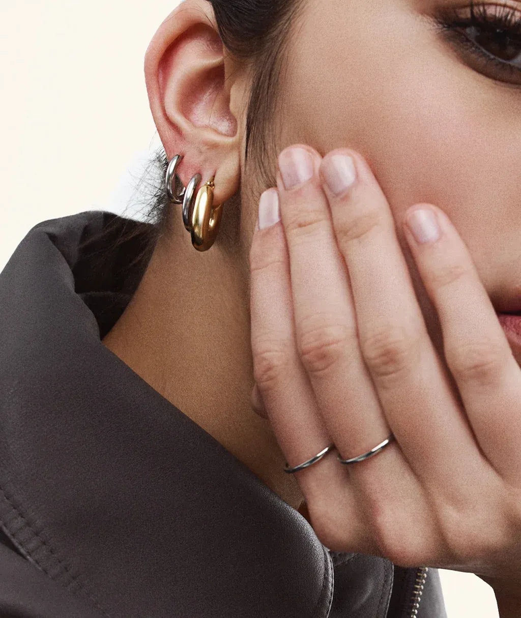 Doti Plain Thin 1MM Band Ring | Waterproof Silver
