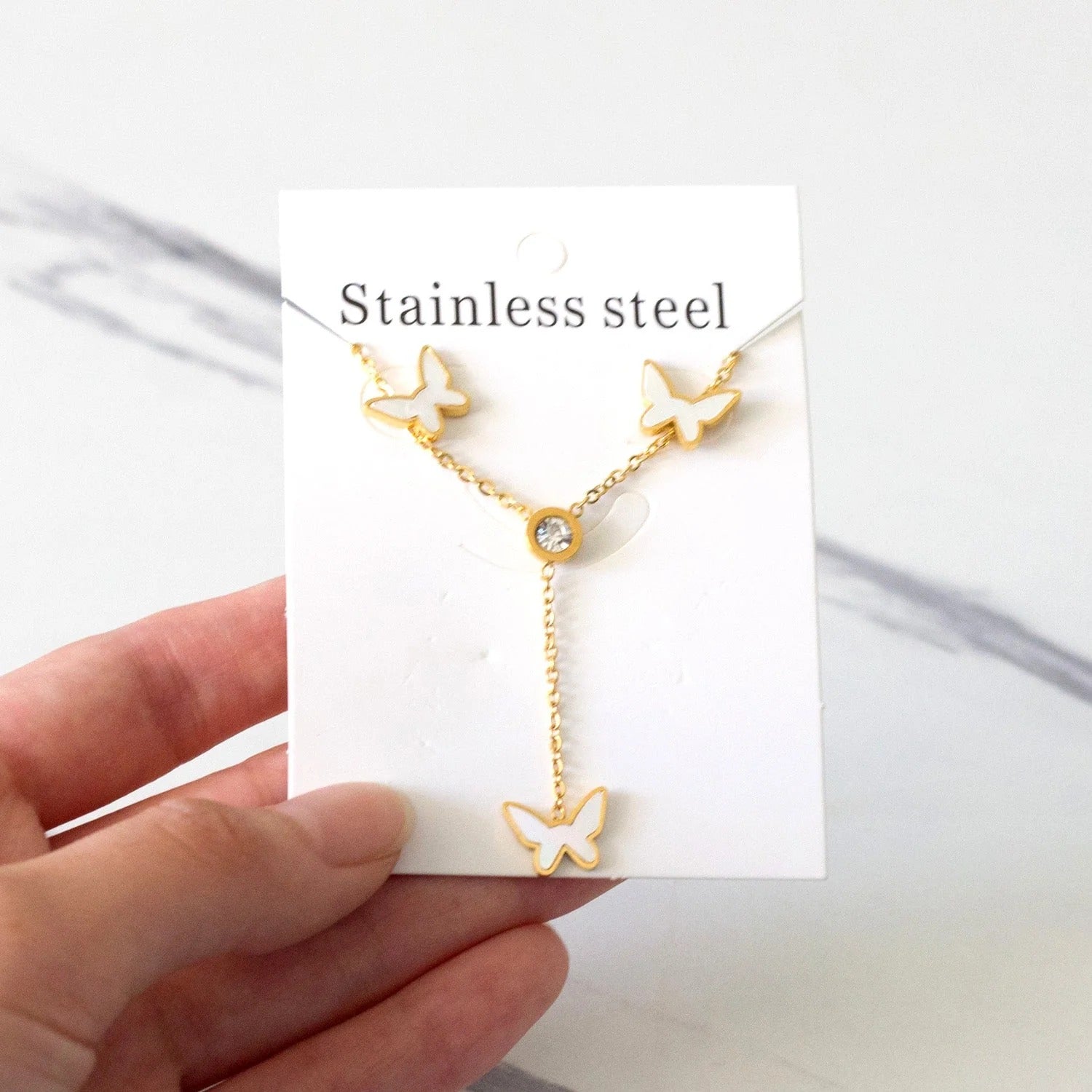 Wren Butterfly Drop Set with CZ Accent | Buy Set or Individual