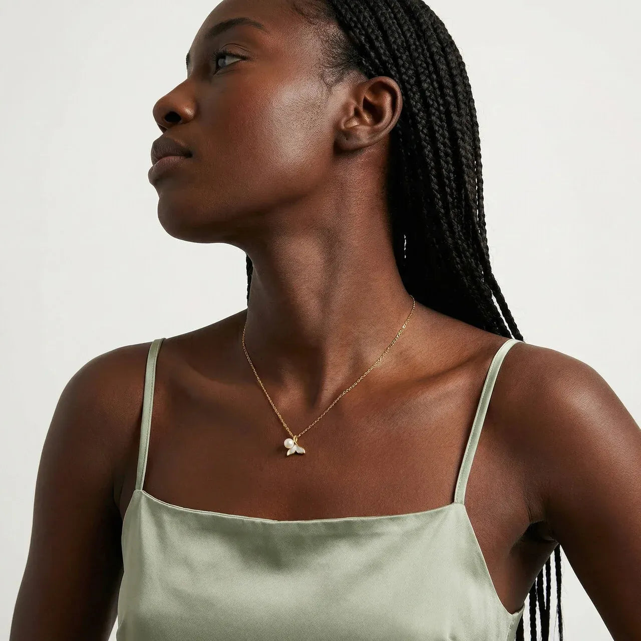 Blani Mermaid Tail Necklace | Waterproof 18k Gold