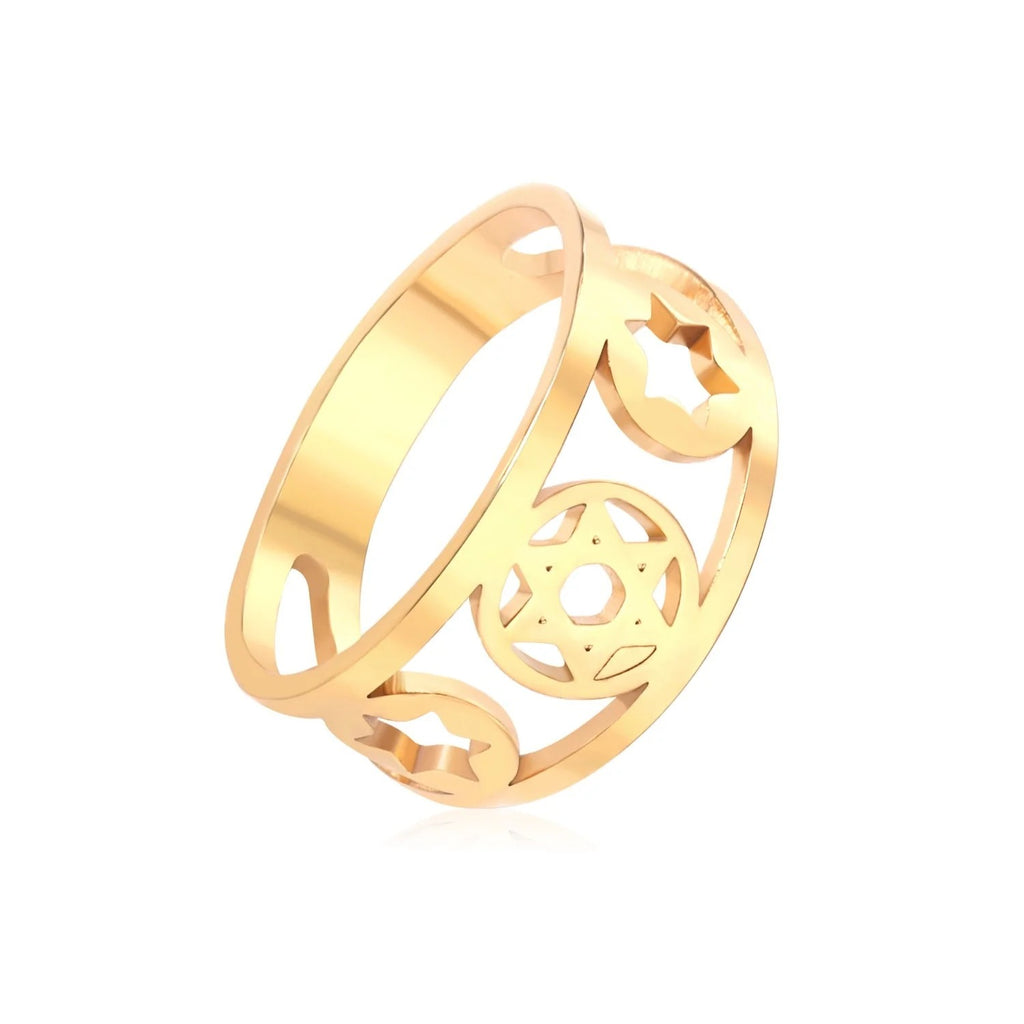 Lily Cut-out Ring | Waterproof 18K Gold