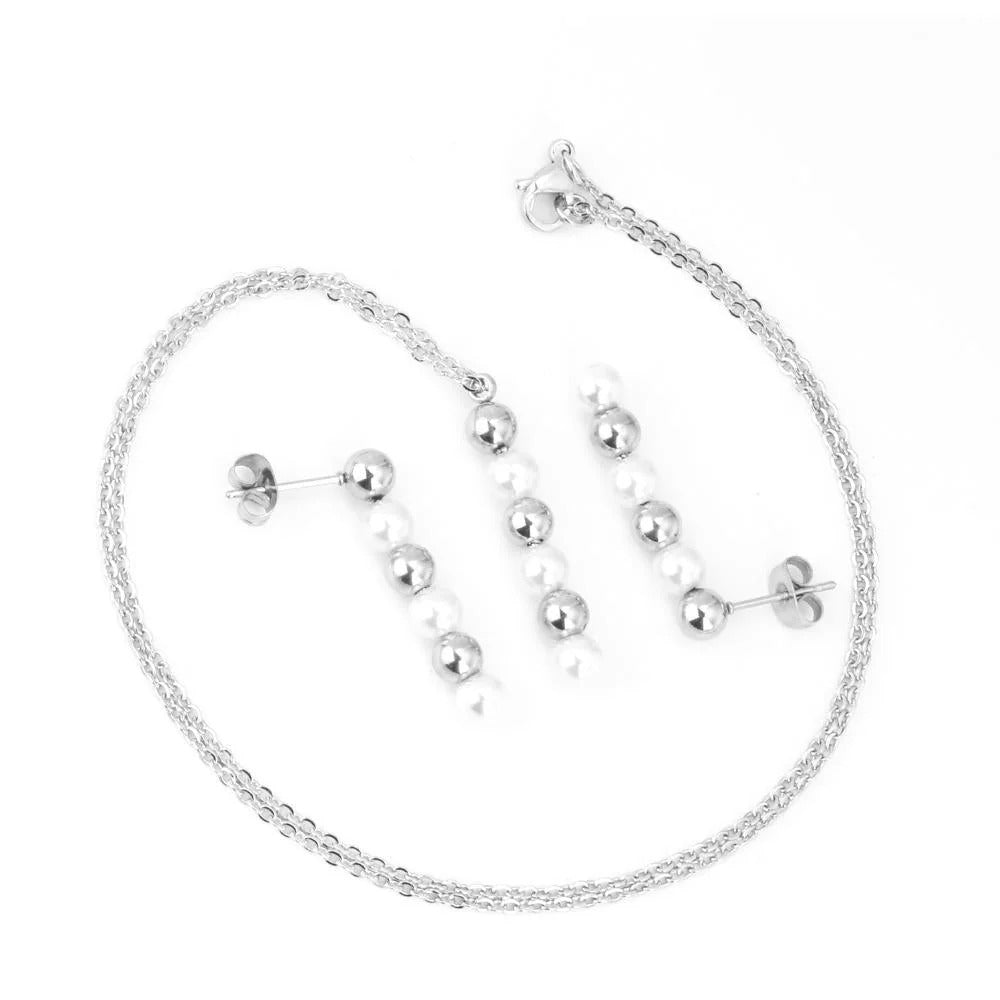 Laurel Lustrous Pearl Linear Drop Set| Buy Set or Individual