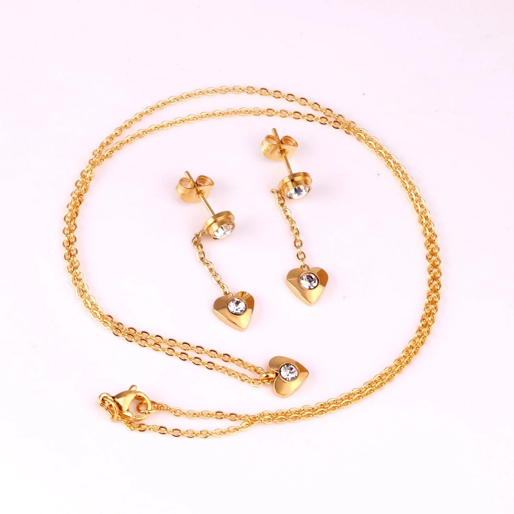 Gracie Staggered Heart Drop Set | Buy Set or Individual