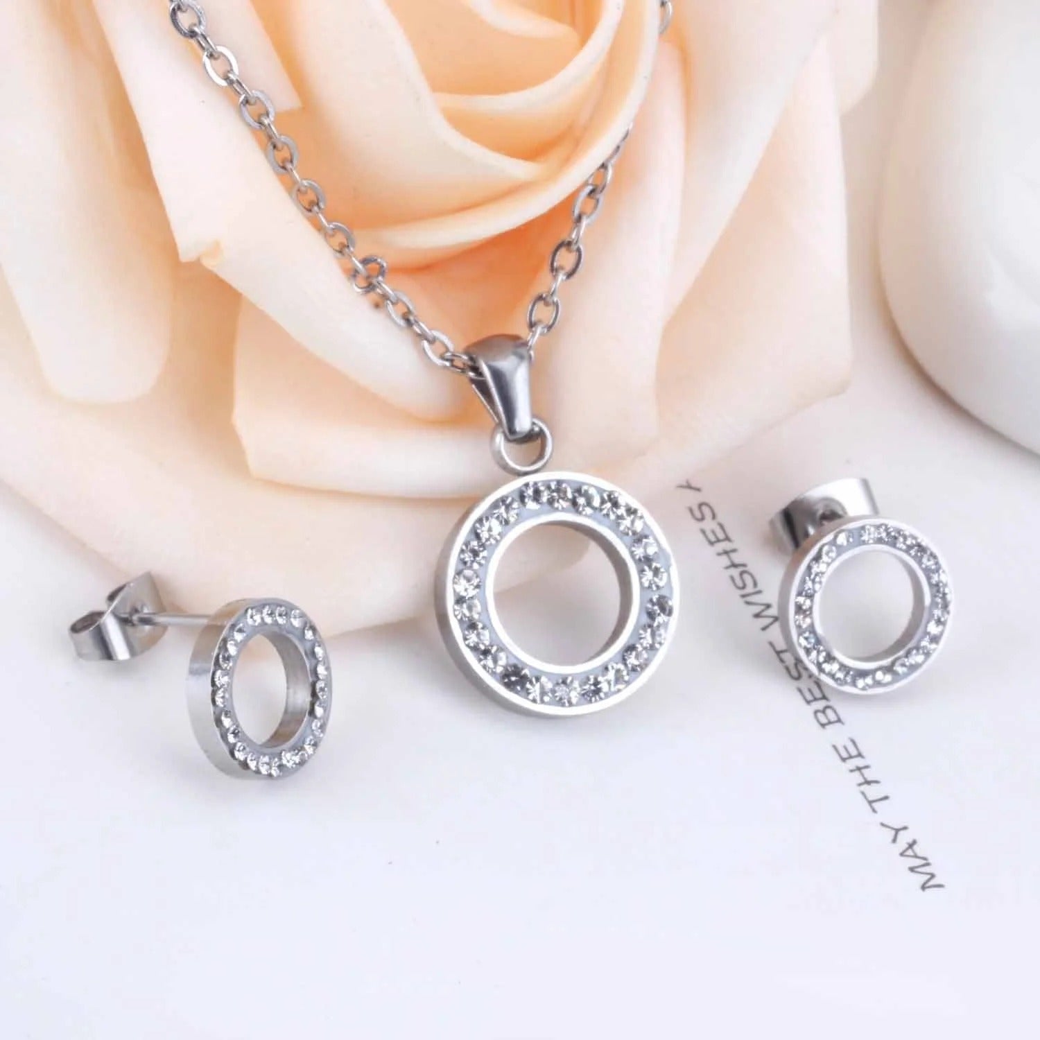 Kenzie Pavé Open Halo Set | Buy Set or Individual