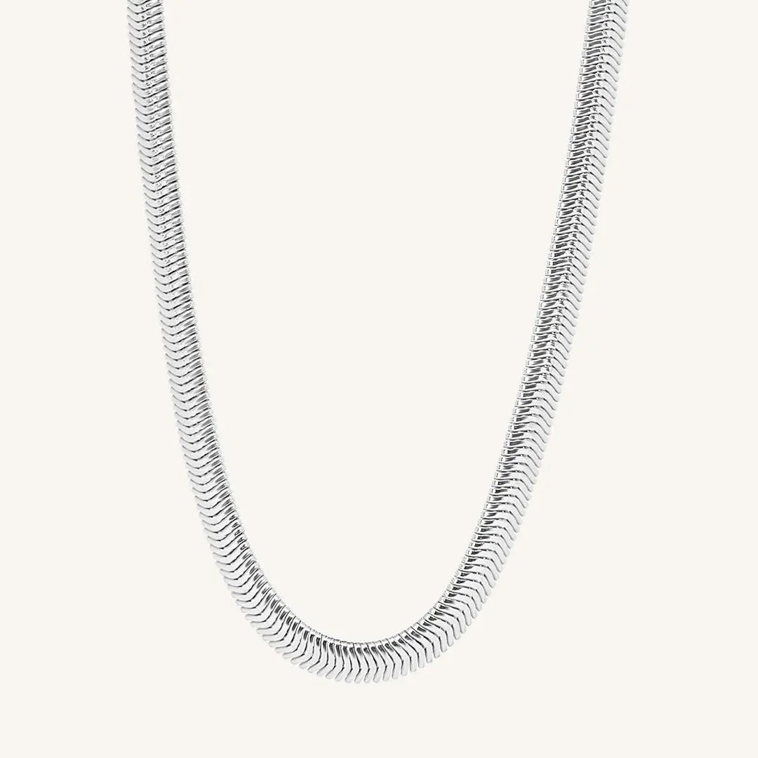 Maeve 6mm wide Snake Chain Necklace 45+5cm