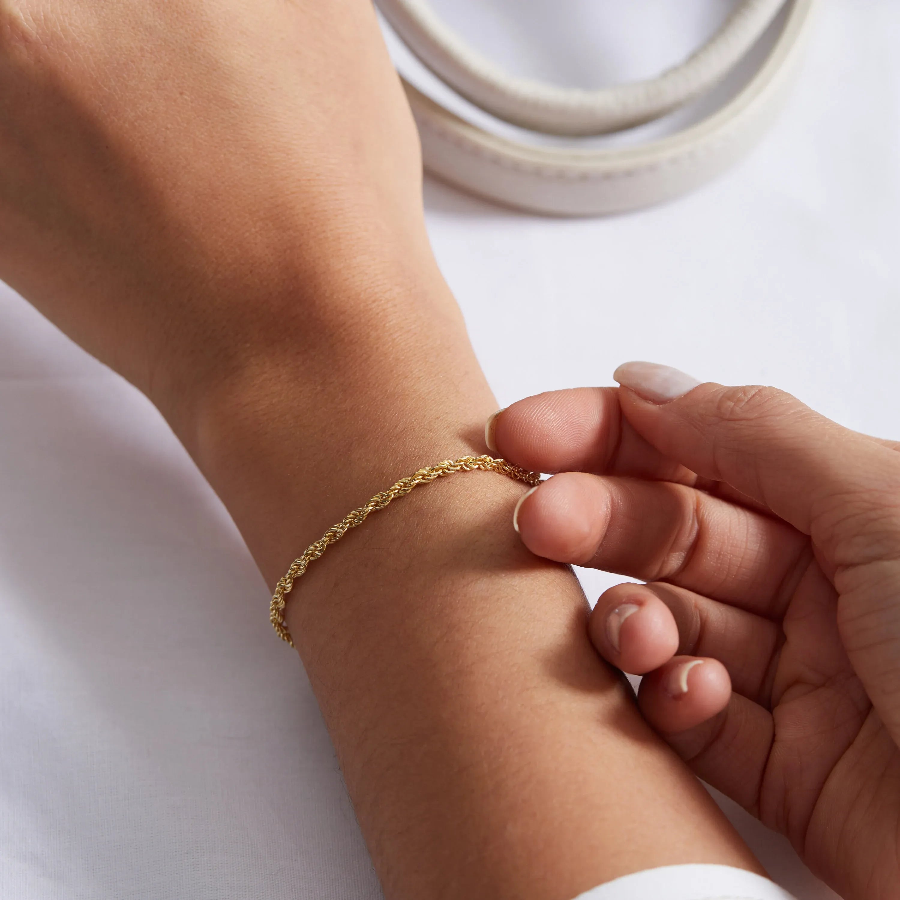Callie Twisted Rope Bracelet | Waterproof 18k Gold