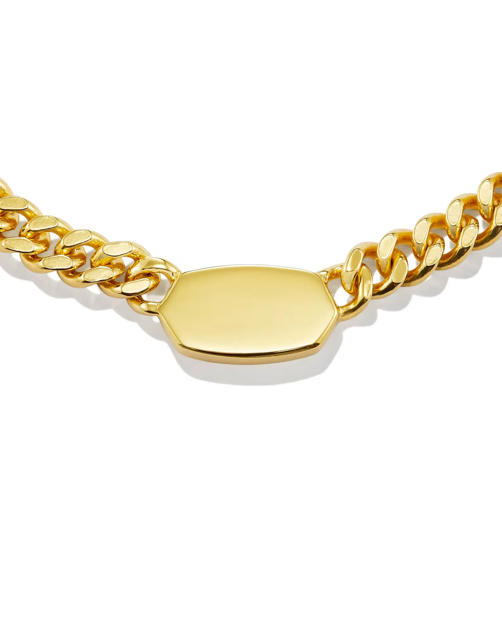 Elarose Linking Chain Bar Necklace | Waterproof 18k Gold