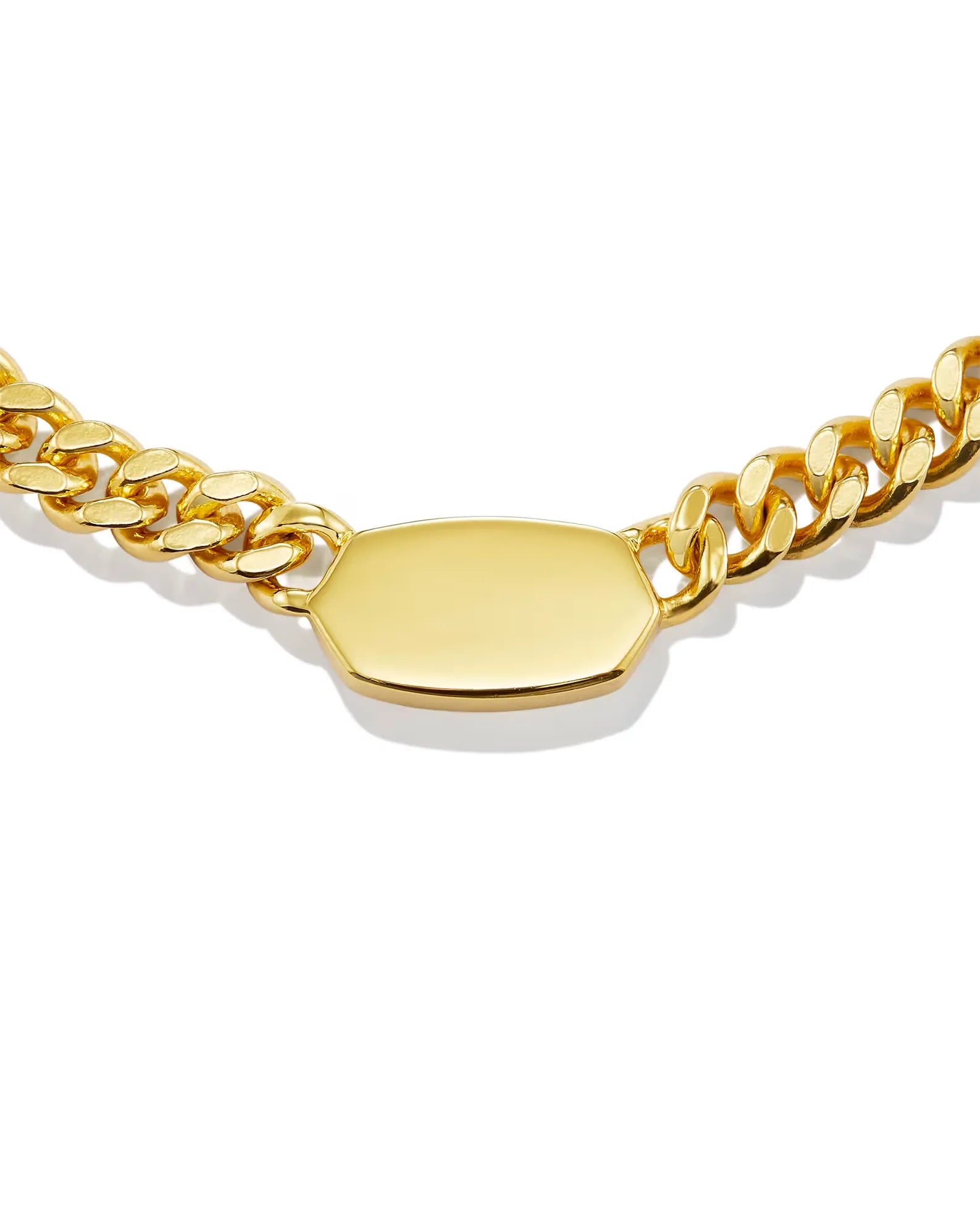 Elarose Linking Chain Bar Necklace | Waterproof 18k Gold