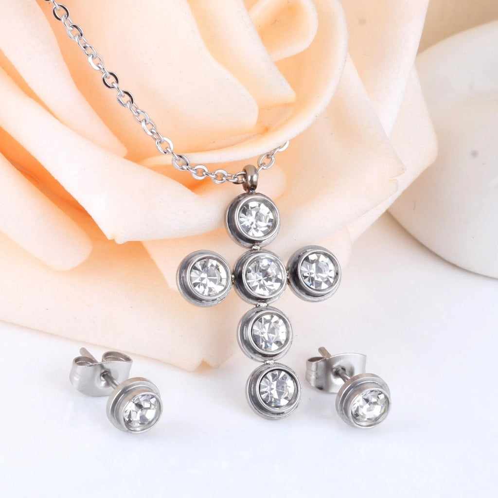 Edan Bezel Crystal Cross Set | Buy Set or Individual