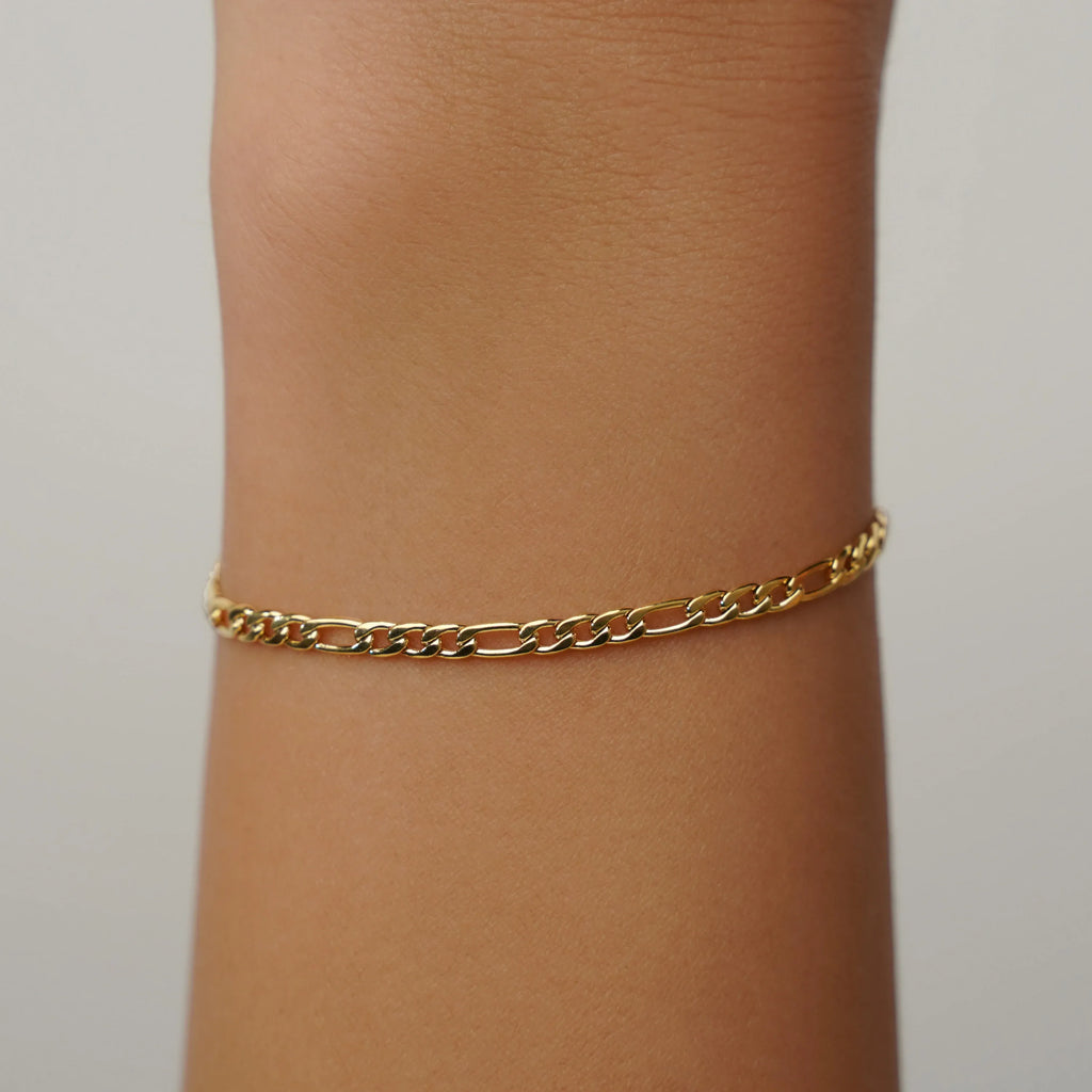 Carina Figaro Bracelet | Waterproof 18k Gold