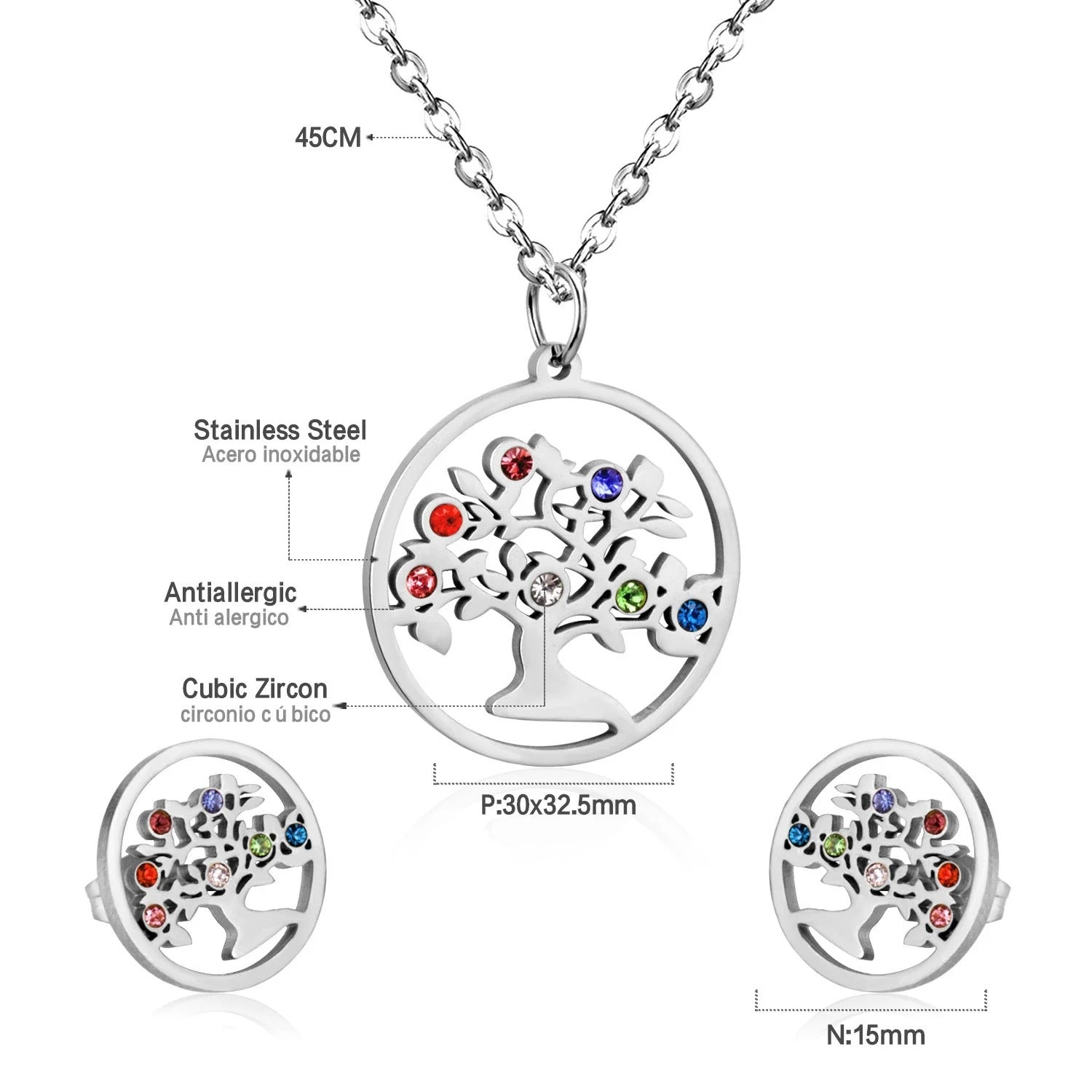 Peney Multicolour Prism Tree of Life Set | Buy Set or Individual