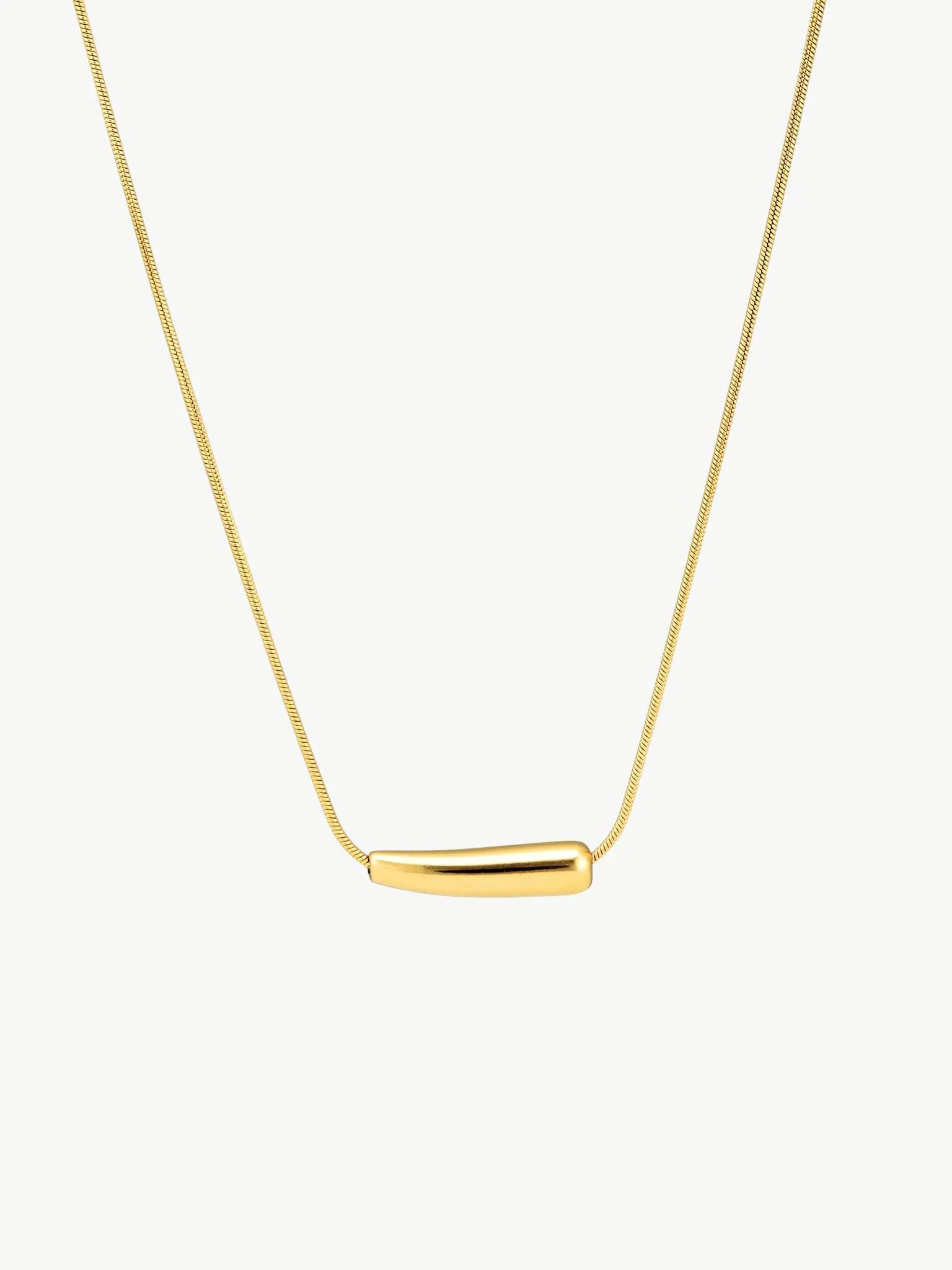 Tantine Gold Bar Necklace | Waterproof 18k Gold