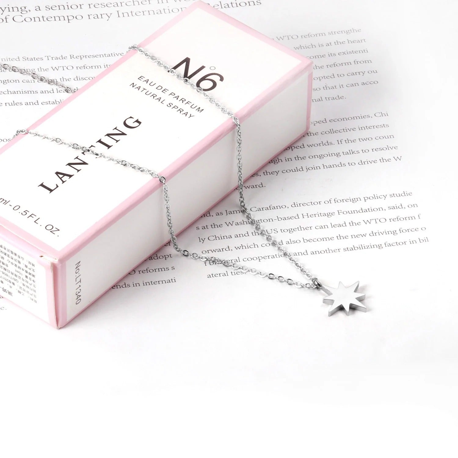 Everly Star Necklace | Waterproof 18k Gold & Silver