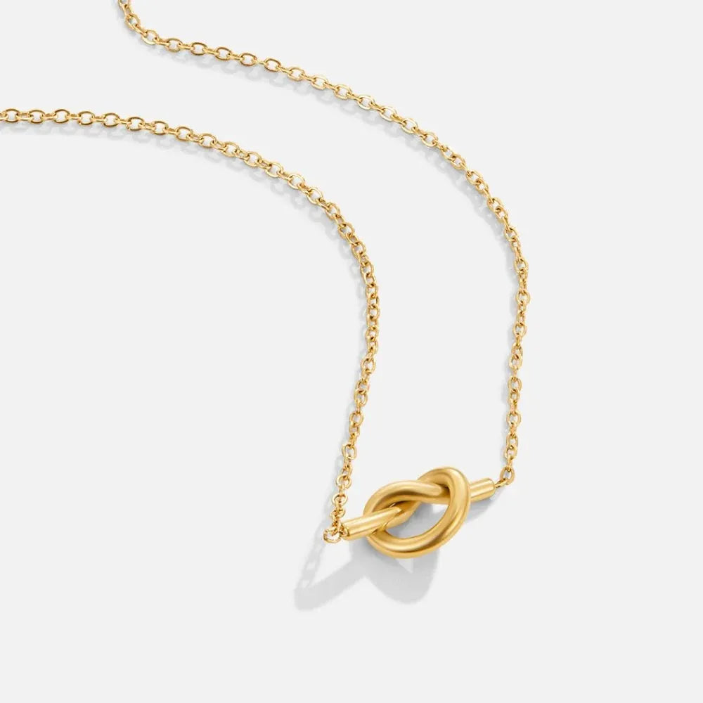 Alodie Knot Necklace | Waterproof 18k Gold