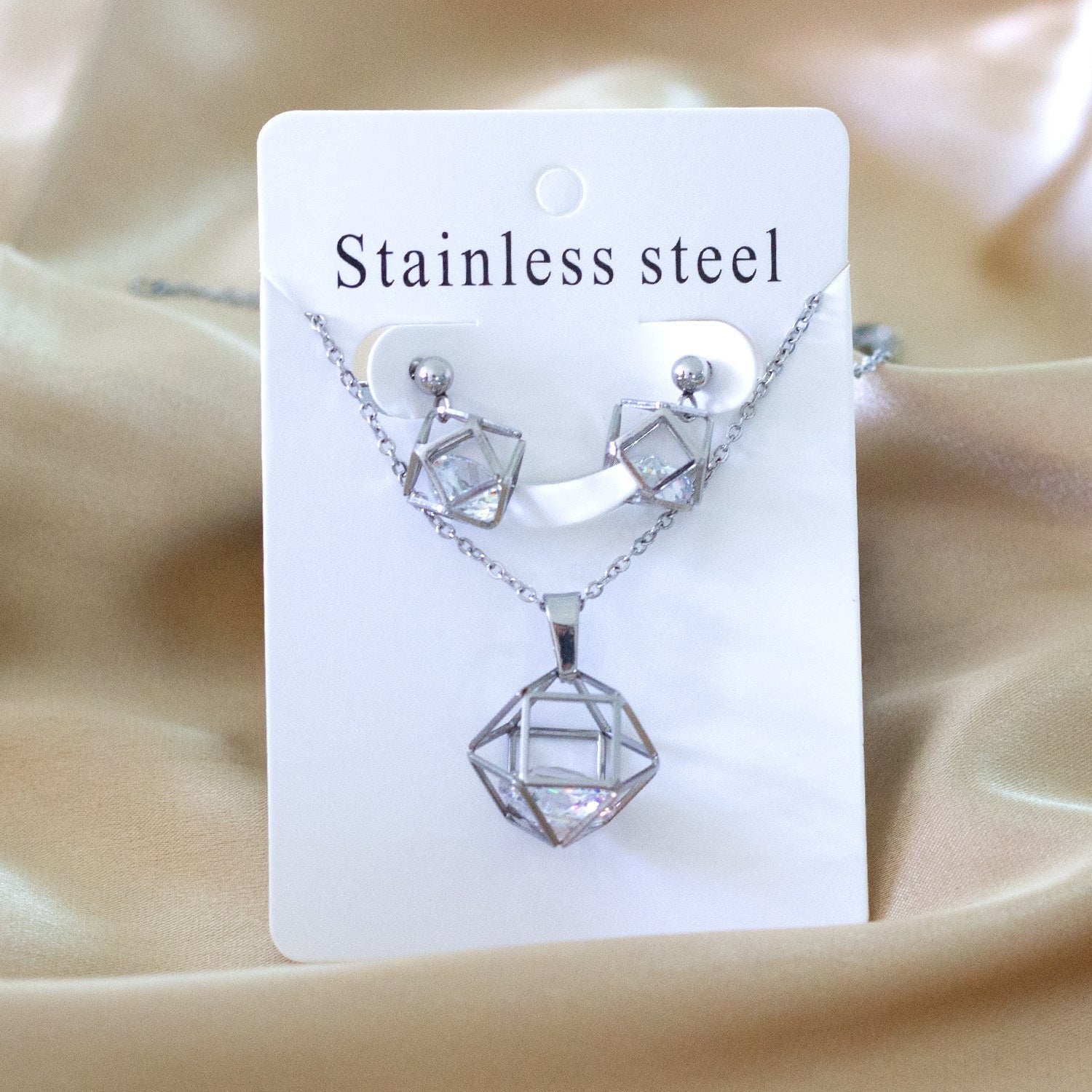 Veda Hexagonal Cage Crystal Set | Buy Set or Individual