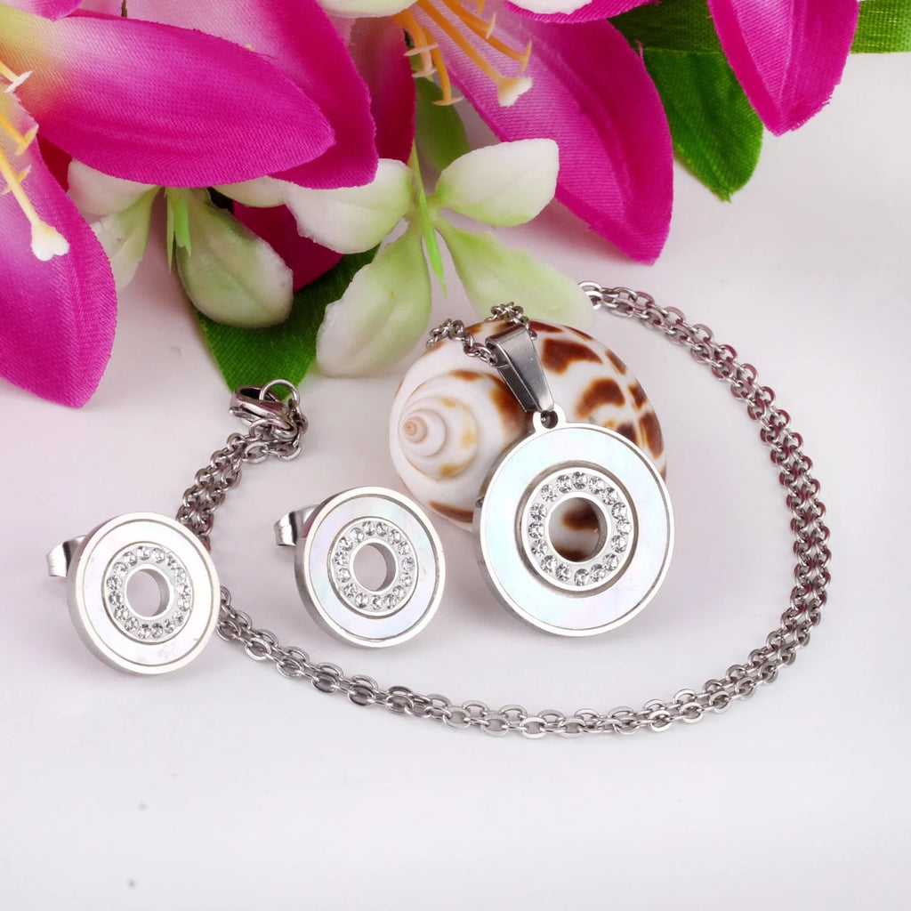 Nell Pearl & Pavé Inner Halo Set | Buy Set or Individual