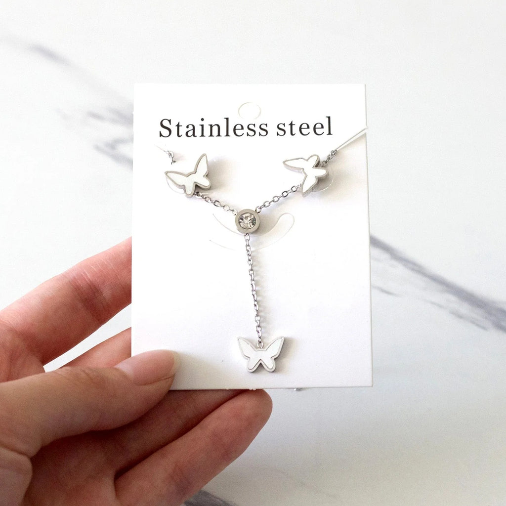 Wren Butterfly Drop Set with CZ Accent | Buy Set or Individual