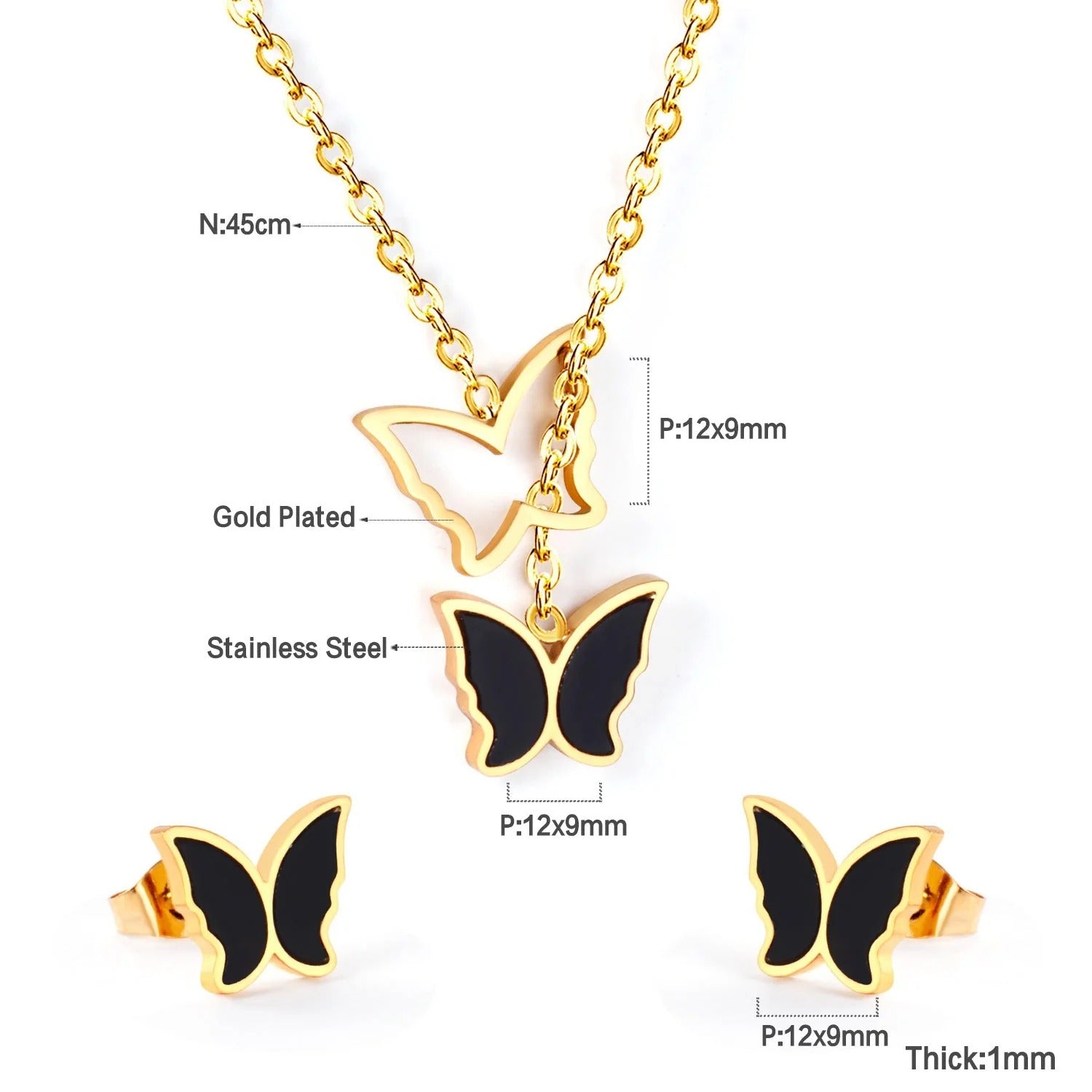Yara Nested Butterfly Set | Buy Set or Individual