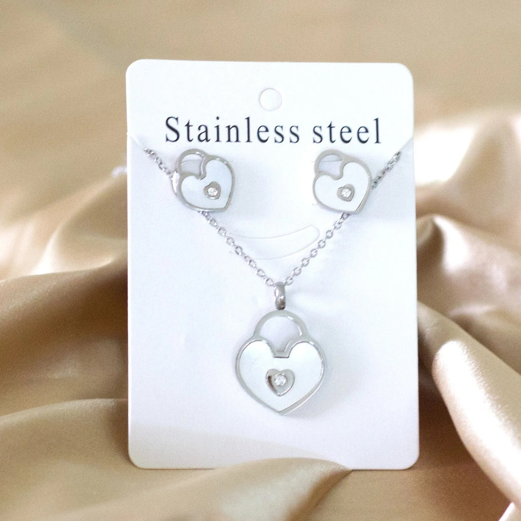 Nala Radiant Pearl Inlay Padlock Set | Buy Set or Individual