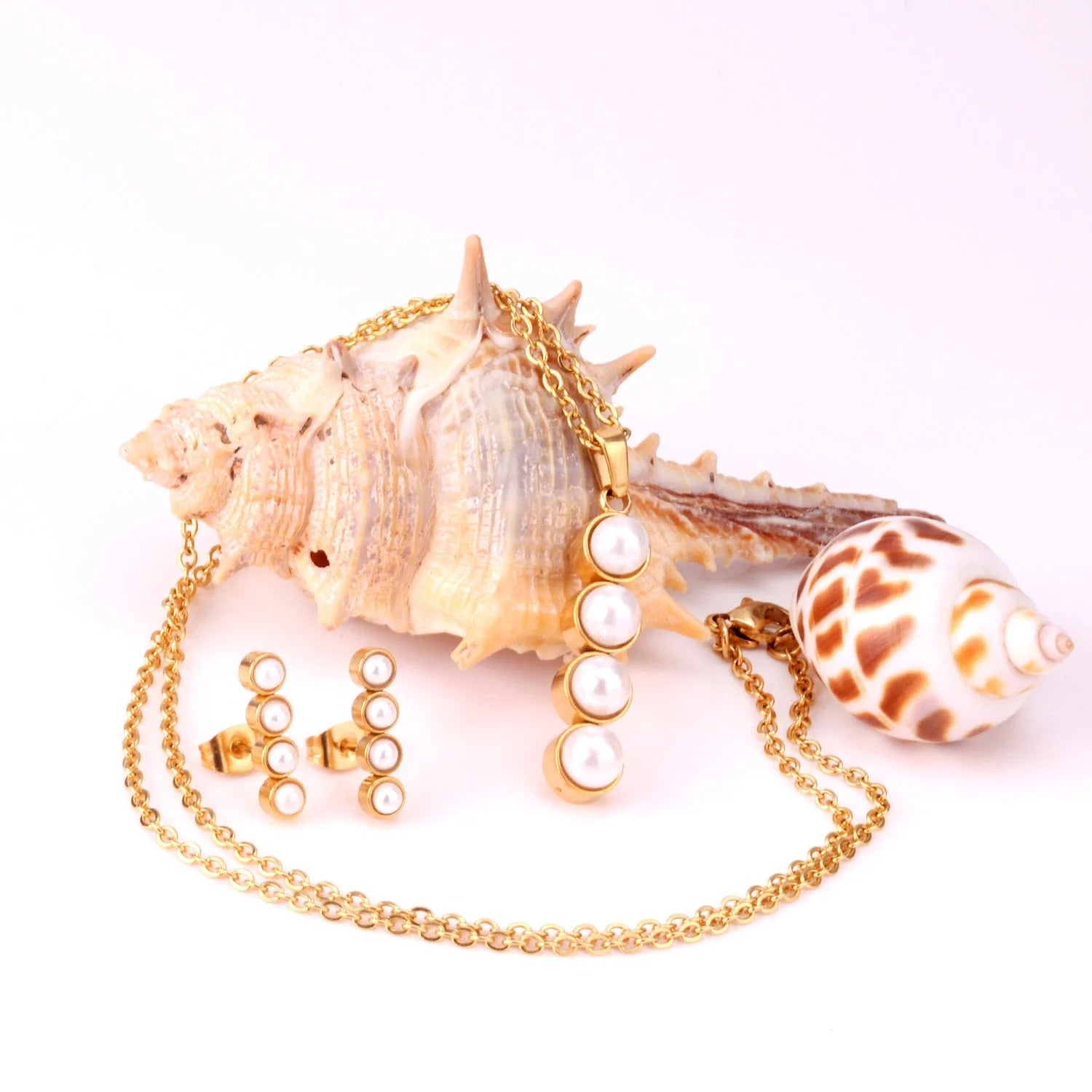 Lana Linear Pearl Drop Set | Buy Set or Individual