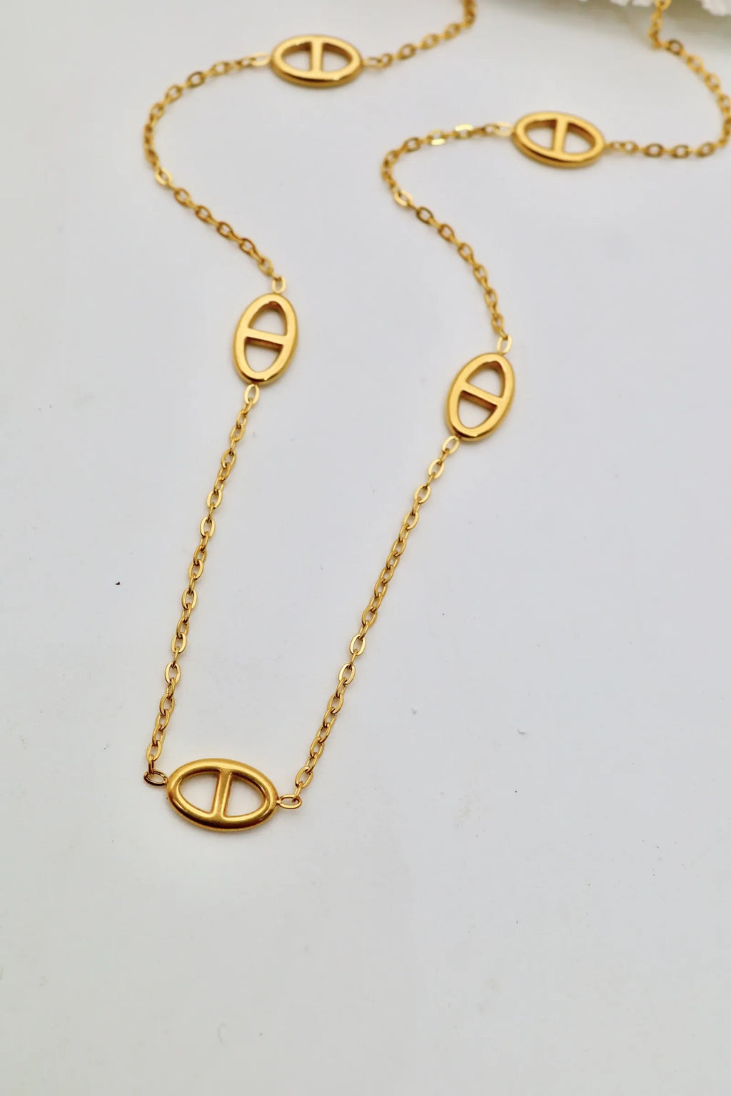 Atalanta H-Chain Necklace | Waterproof 18k Gold & Silver