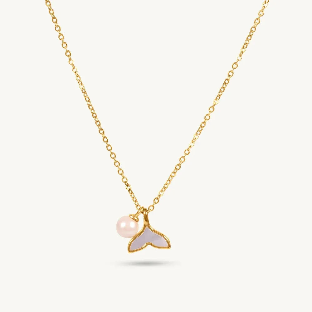 Blani Mermaid Tail Necklace | Waterproof 18k Gold