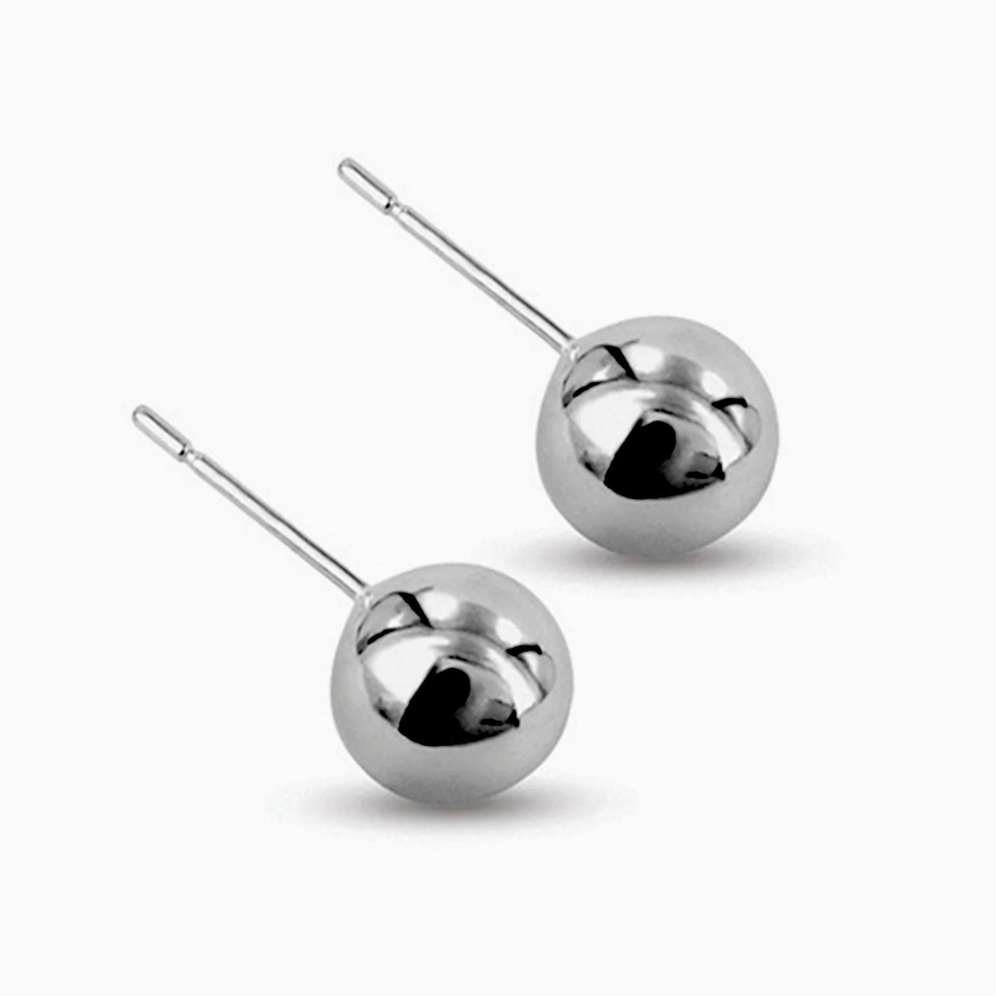Athena Round Button Studs | Waterproof 18k Gold, Silver & Black