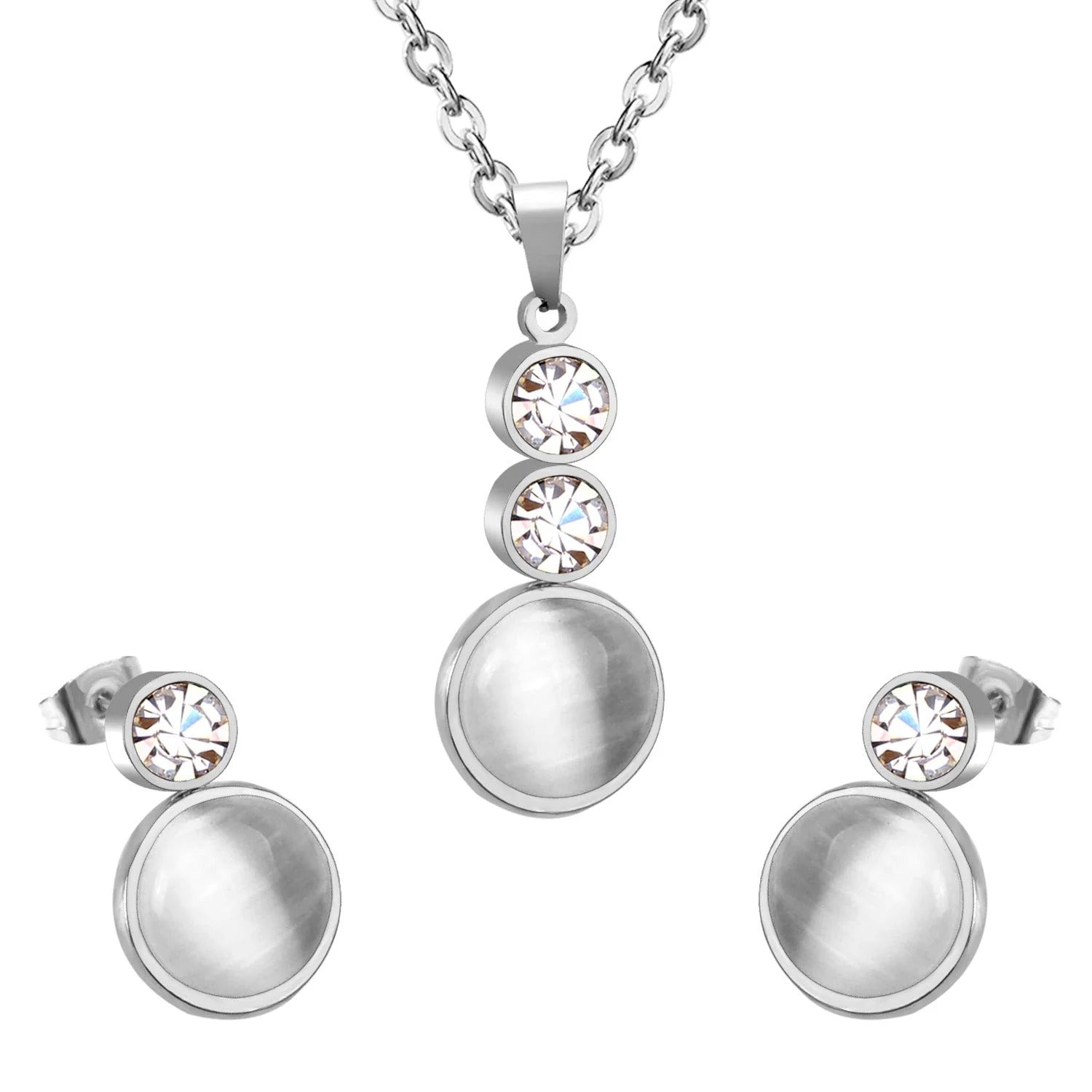 Olevia Dual Stone Accent Enamel Orb Set | Buy Set or Individual