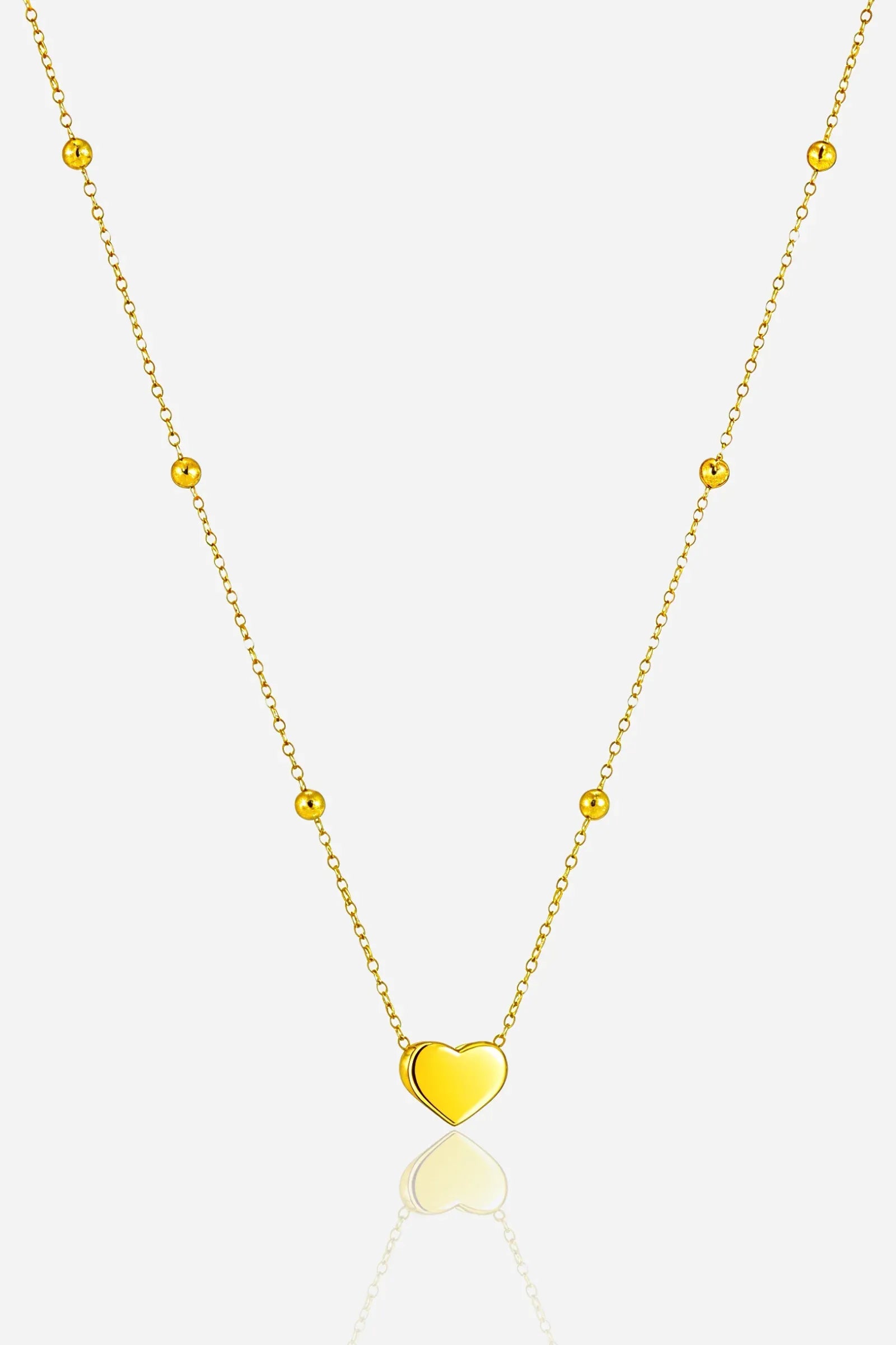 Brea Heart Necklace | Waterproof 18k Gold