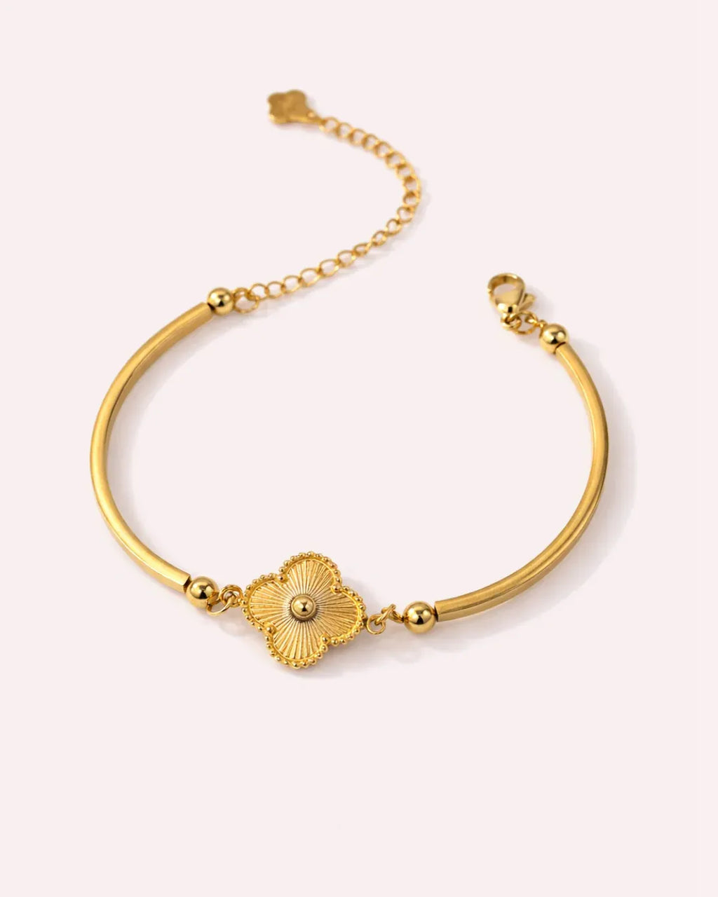Dakota Gold Four-Leaf Clover Bracelet | Waterproof 18k Gold