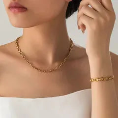 Emberly Anchor Chain Necklace | Waterproof 18k Gold