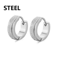 Camila Frosted Hoops | Waterproof 18k Gold, Silver & Black
