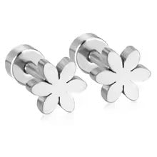 Harmony Floral Flat Back Studs - Gold & Silver