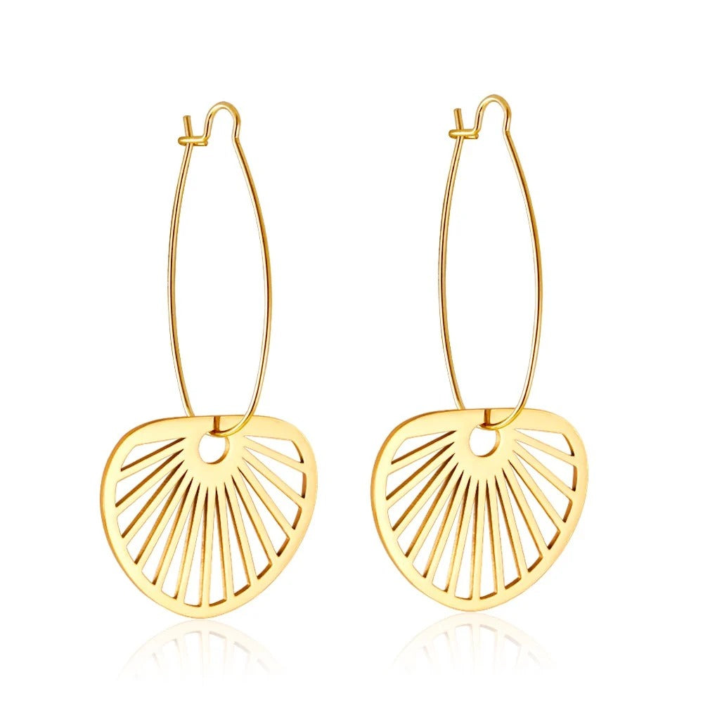 Brooke Filigree Hoops | Waterproof 18K Gold & Silver