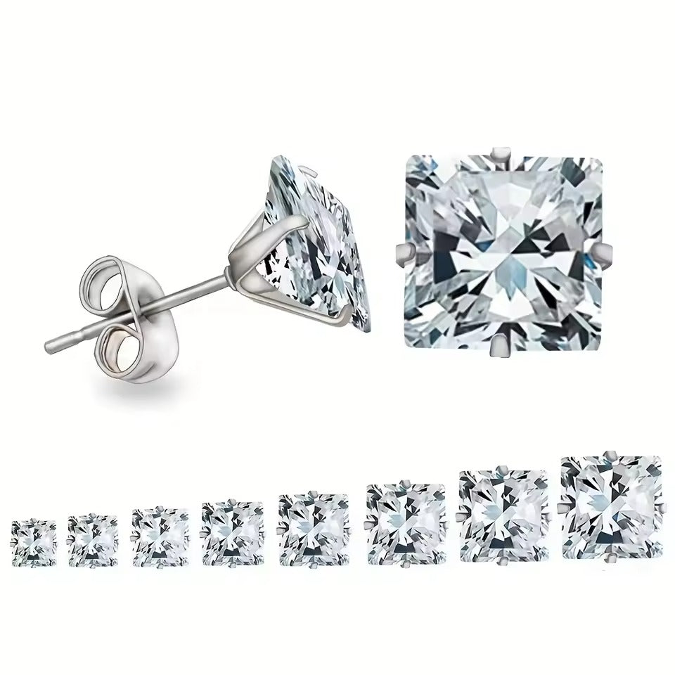 Aura Brilliant CZ Studs