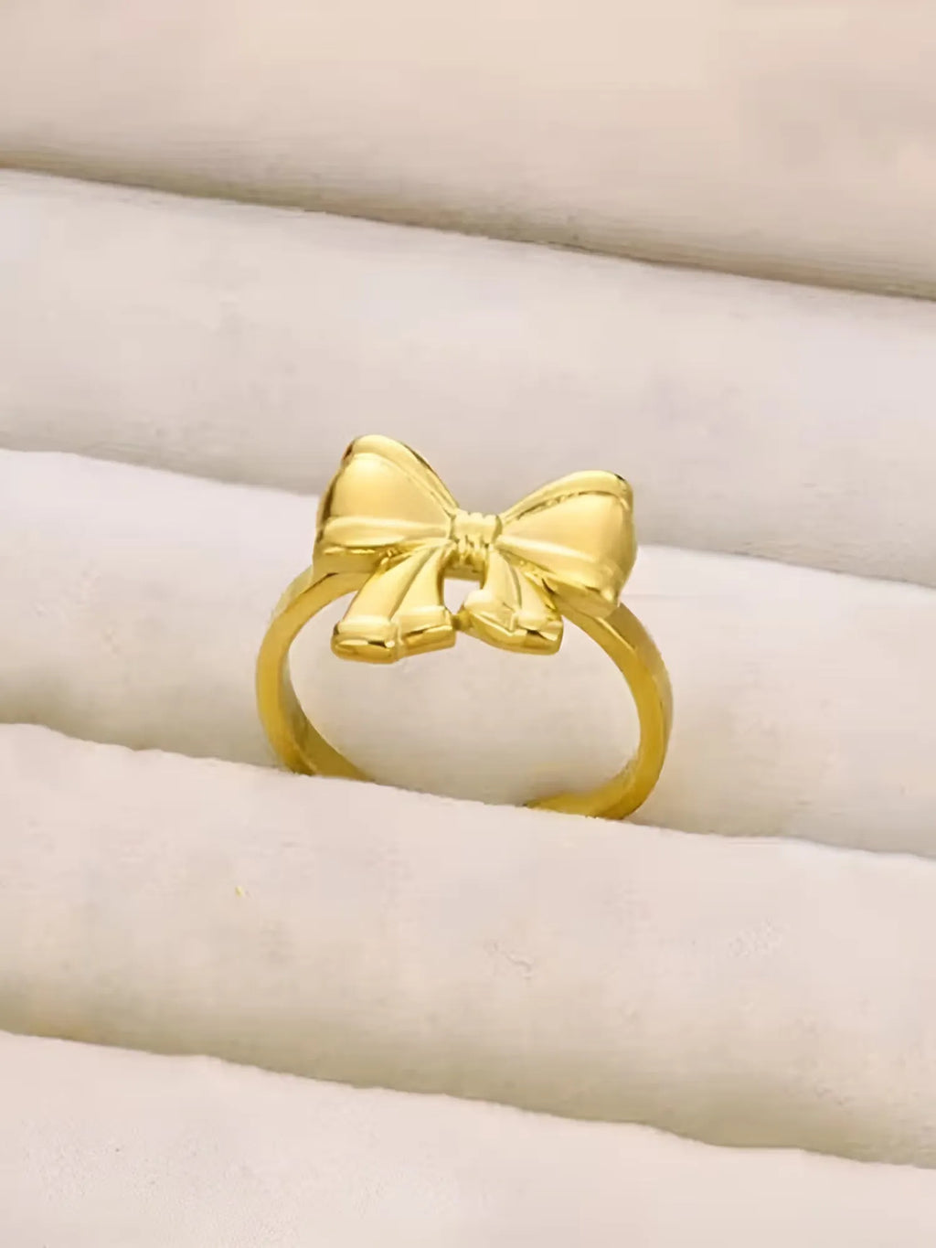 Celest Bow Wrap Adjustable Ring | Waterproof 18k Gold