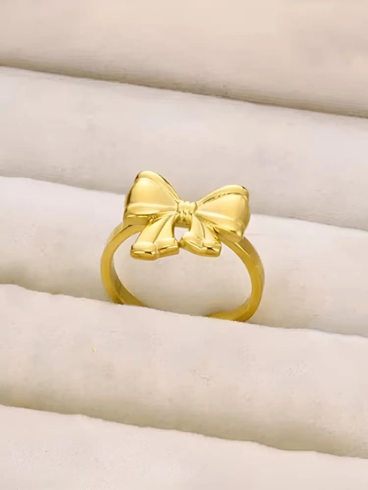 Celest Bow Wrap Adjustable Ring | Waterproof 18k Gold