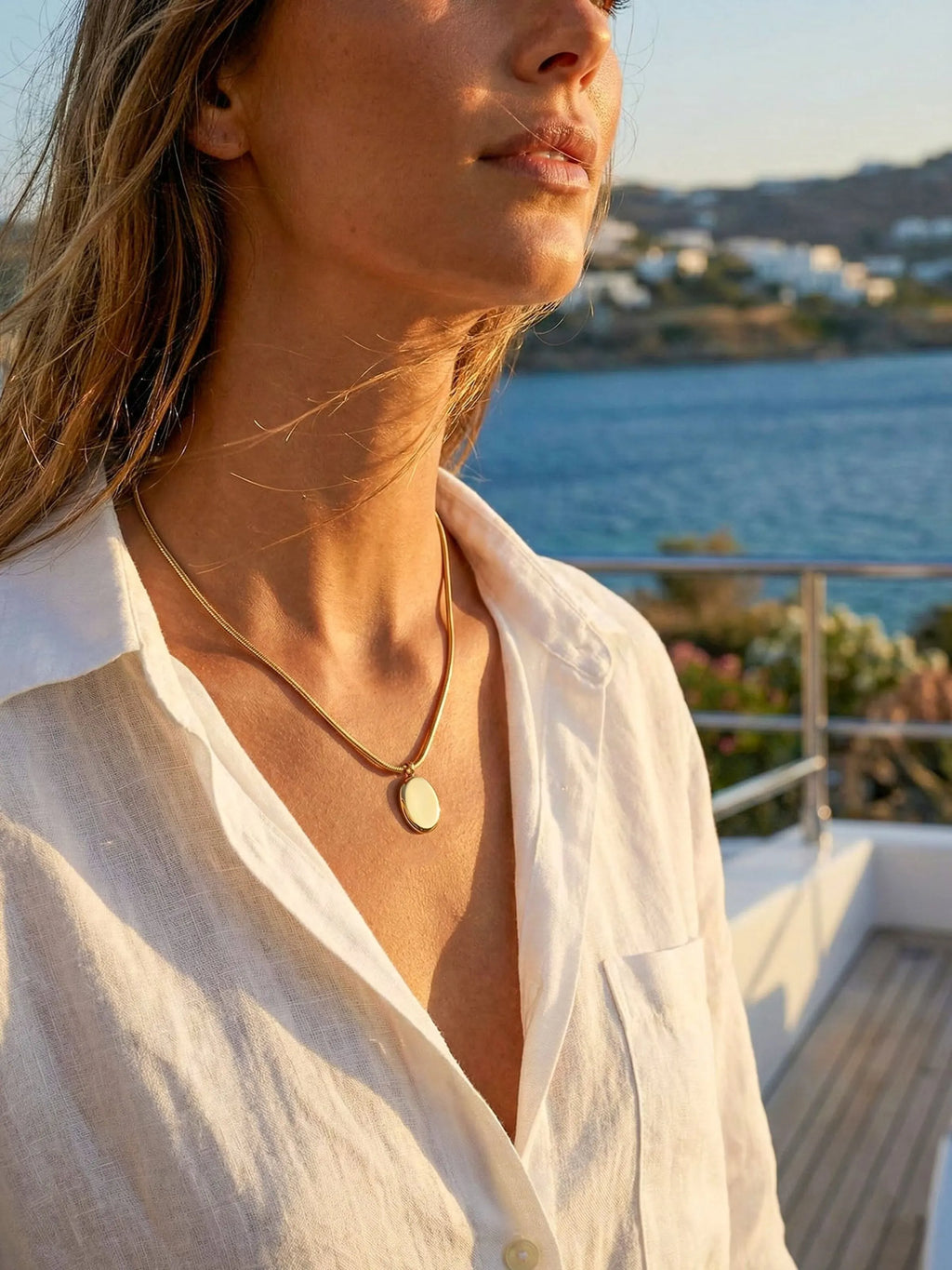 Bina You Are Adorable Engraved Pendant Necklace | Waterproof 18k Gold