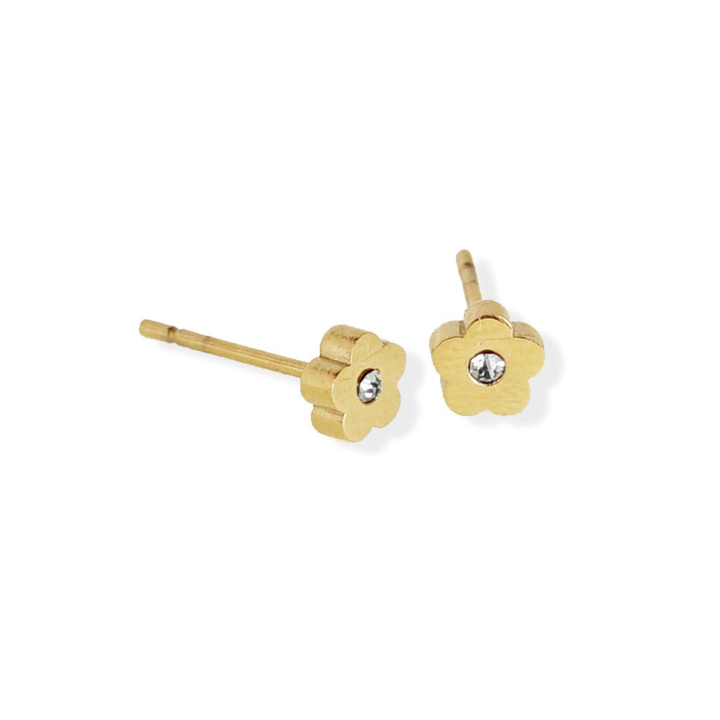 Aria Daisy Studs | Waterproof 18k Gold & Silver