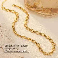 Emberly Anchor Chain Necklace | Waterproof 18k Gold