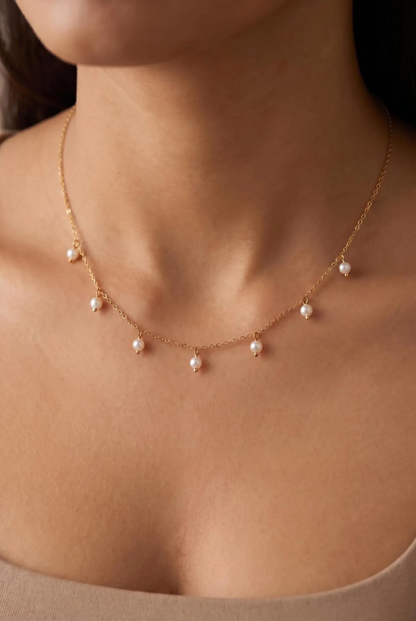 Amaya Pearl Necklace | Waterproof 18k Gold