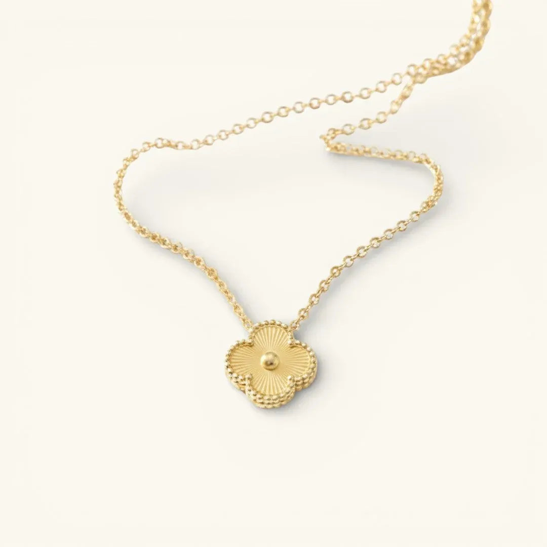 Alora Four-Leaf Gold Clover Necklace | Waterproof 18k Gold