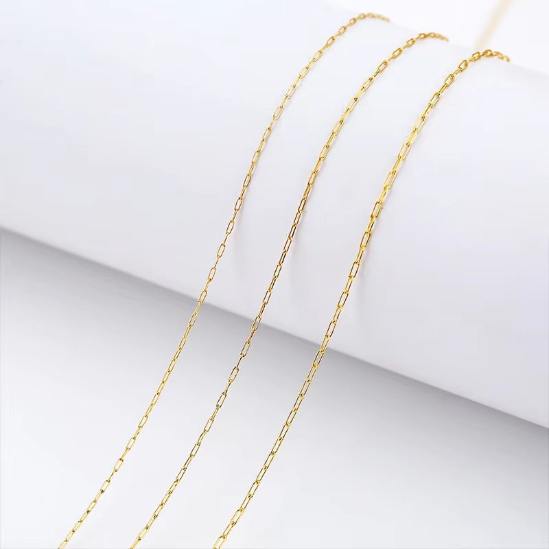 Morgan Custom Cut Paperclip Chain 3mm Gold